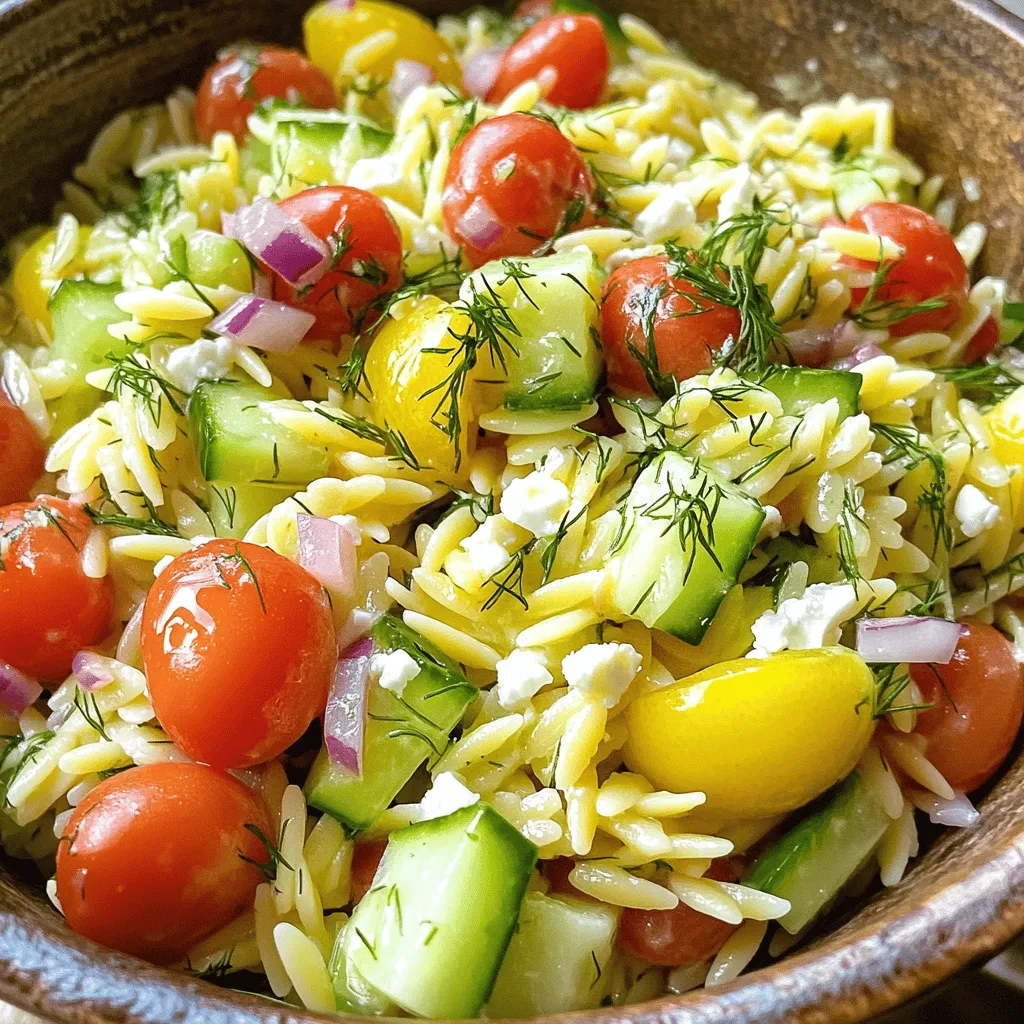 Lemon Dill Orzo Salad Fresh and Flavorful Dish