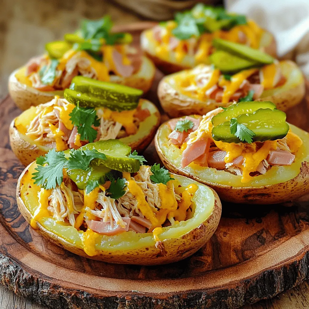 Cuban Sandwich Potato Skins Flavorful and Fun Snack