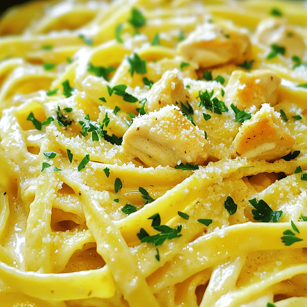 Creamy Garlic Chicken Pasta Quick and Savory Dish