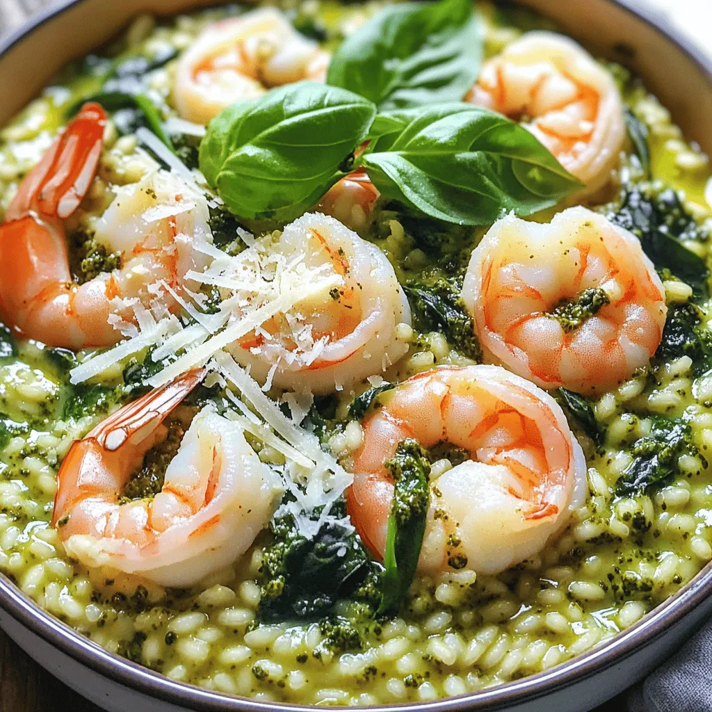 One-Pot Pesto Shrimp Risotto Easy and Flavorful Meal