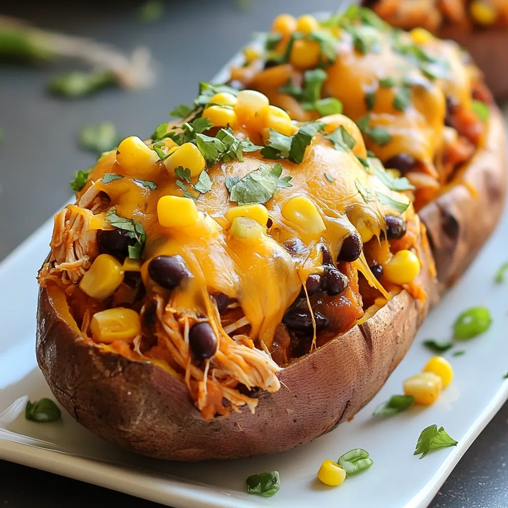 BBQ Chicken Stuffed Sweet Potatoes Easy and Tasty Meal