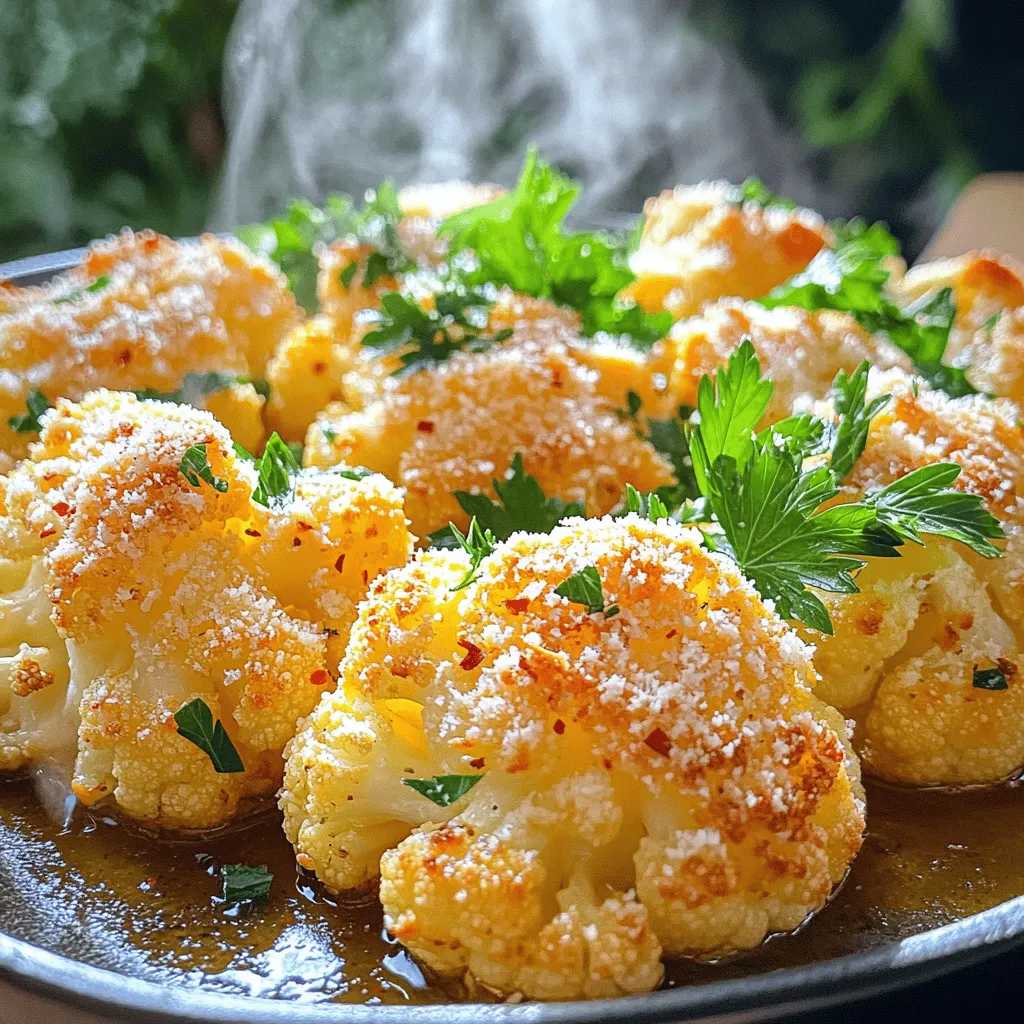 49. Garlic Parmesan Roasted Cauliflower Tasty Side Dish