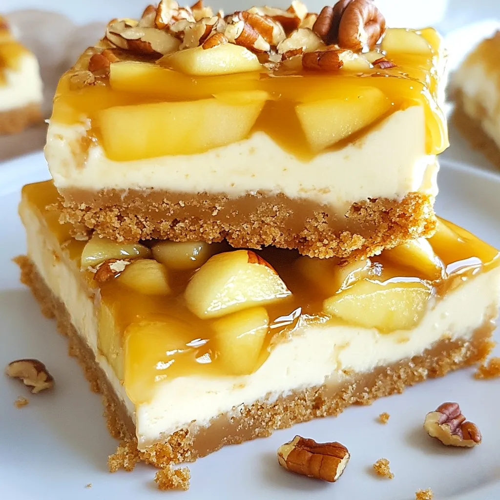 Caramel Apple Cheesecake Bars Irresistibly Sweet Treat