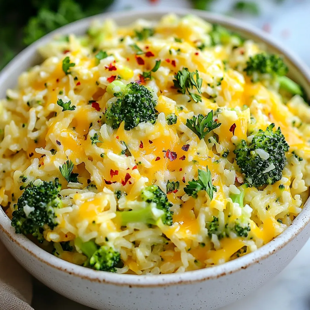Cheesy Broccoli Rice Skillet Flavorful Dinner Recipe