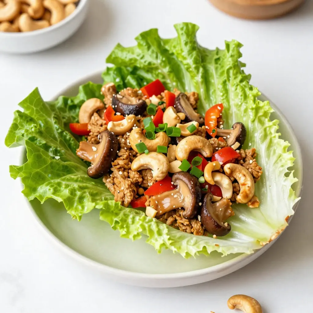 Cashew Chicken Lettuce Wraps Flavorful and Easy Meal