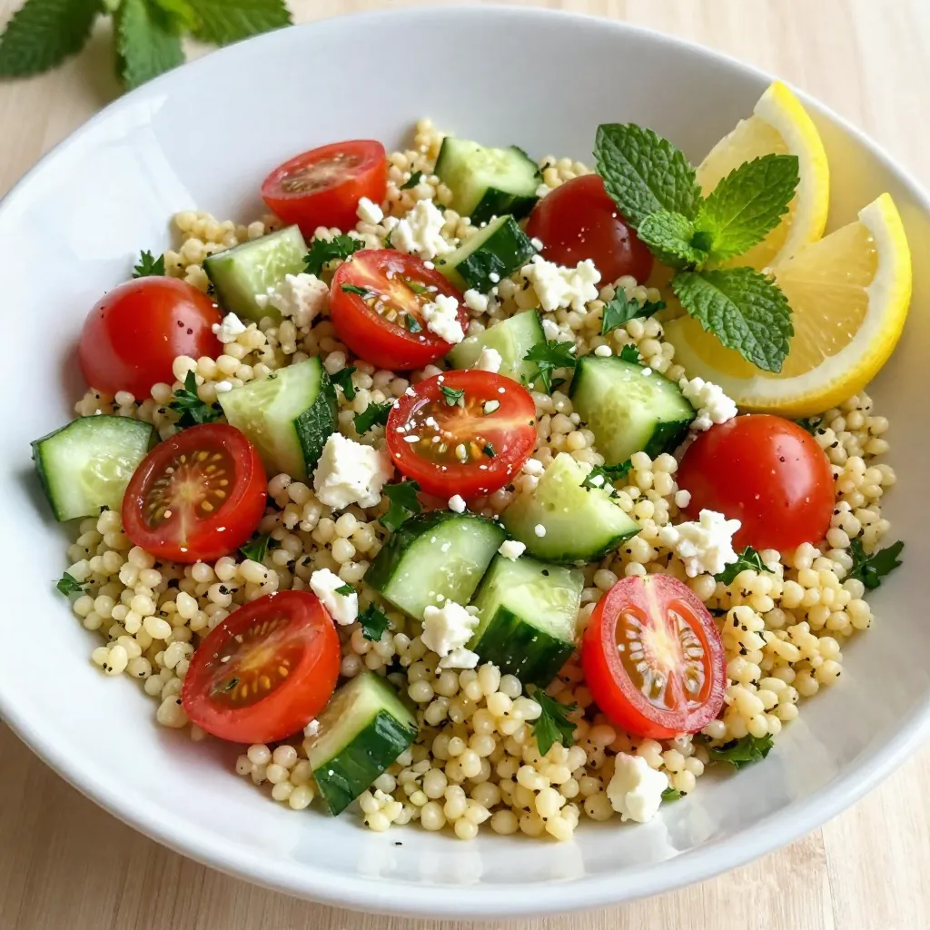 Lemon Herb Couscous Salad Fresh and Healthy Dish