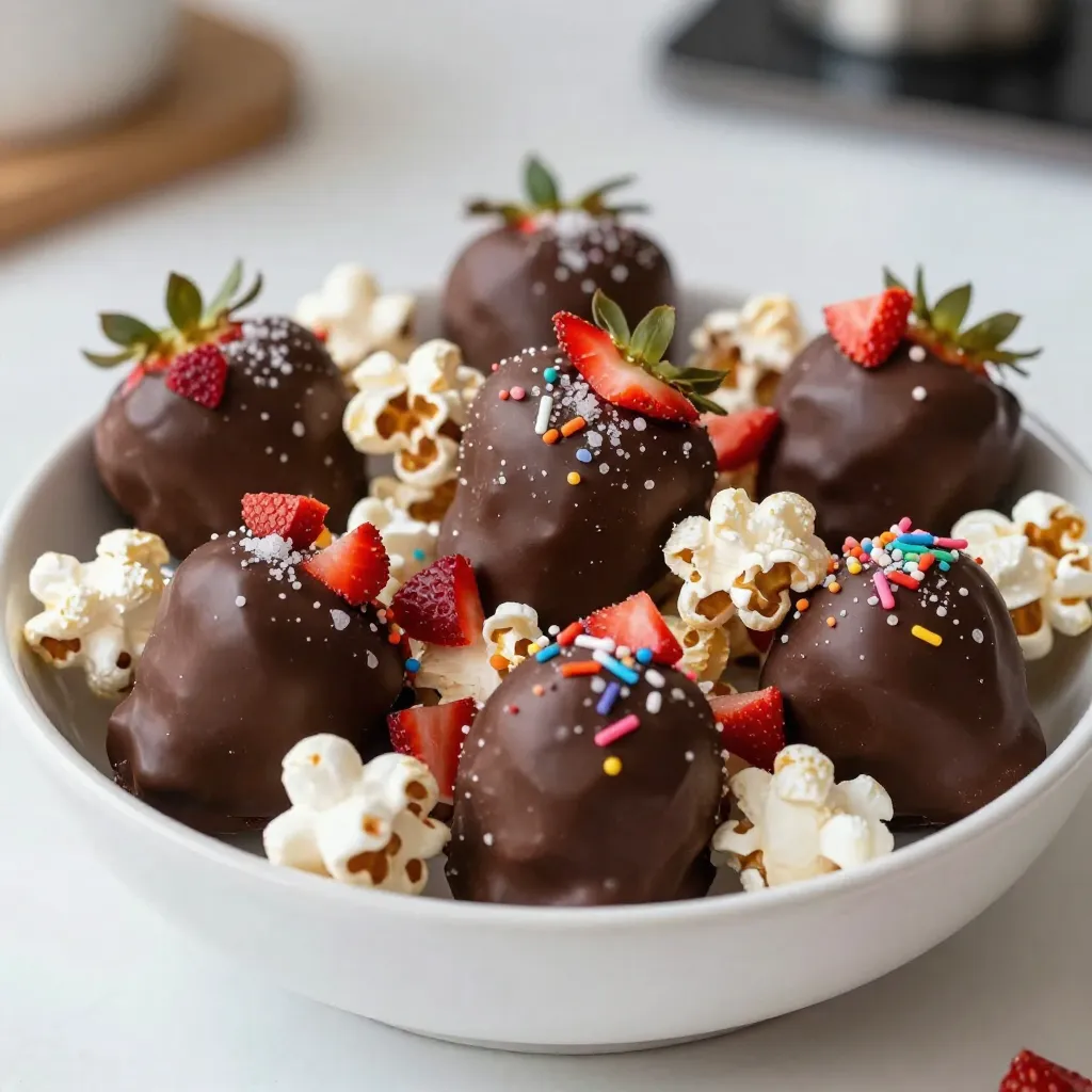 Chocolate Covered Strawberry Popcorn Tasty Treat Recipe