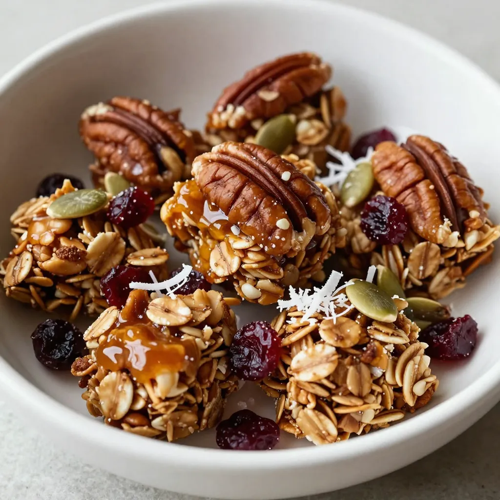Maple Pecan Granola Clusters Healthy Crunchy Snack