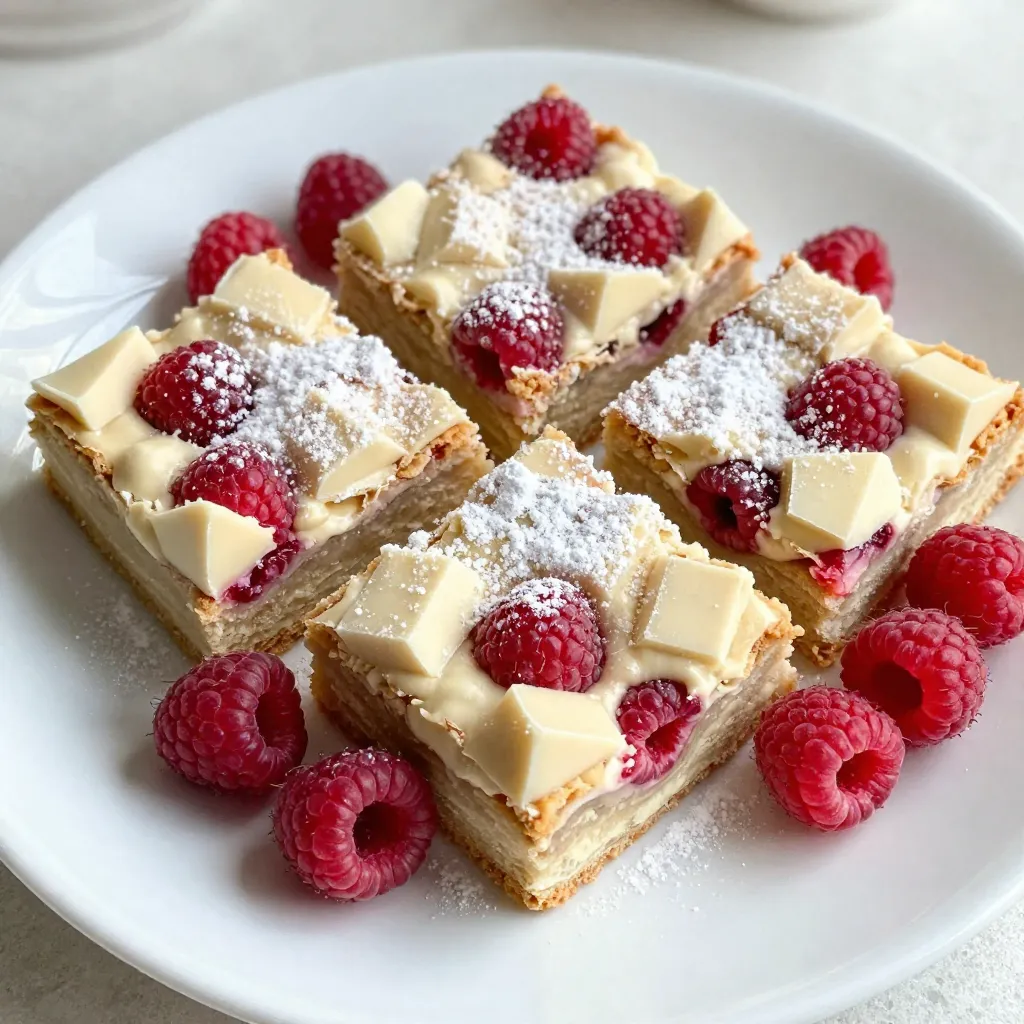 Raspberry White Chocolate Blondies Irresistible Treat