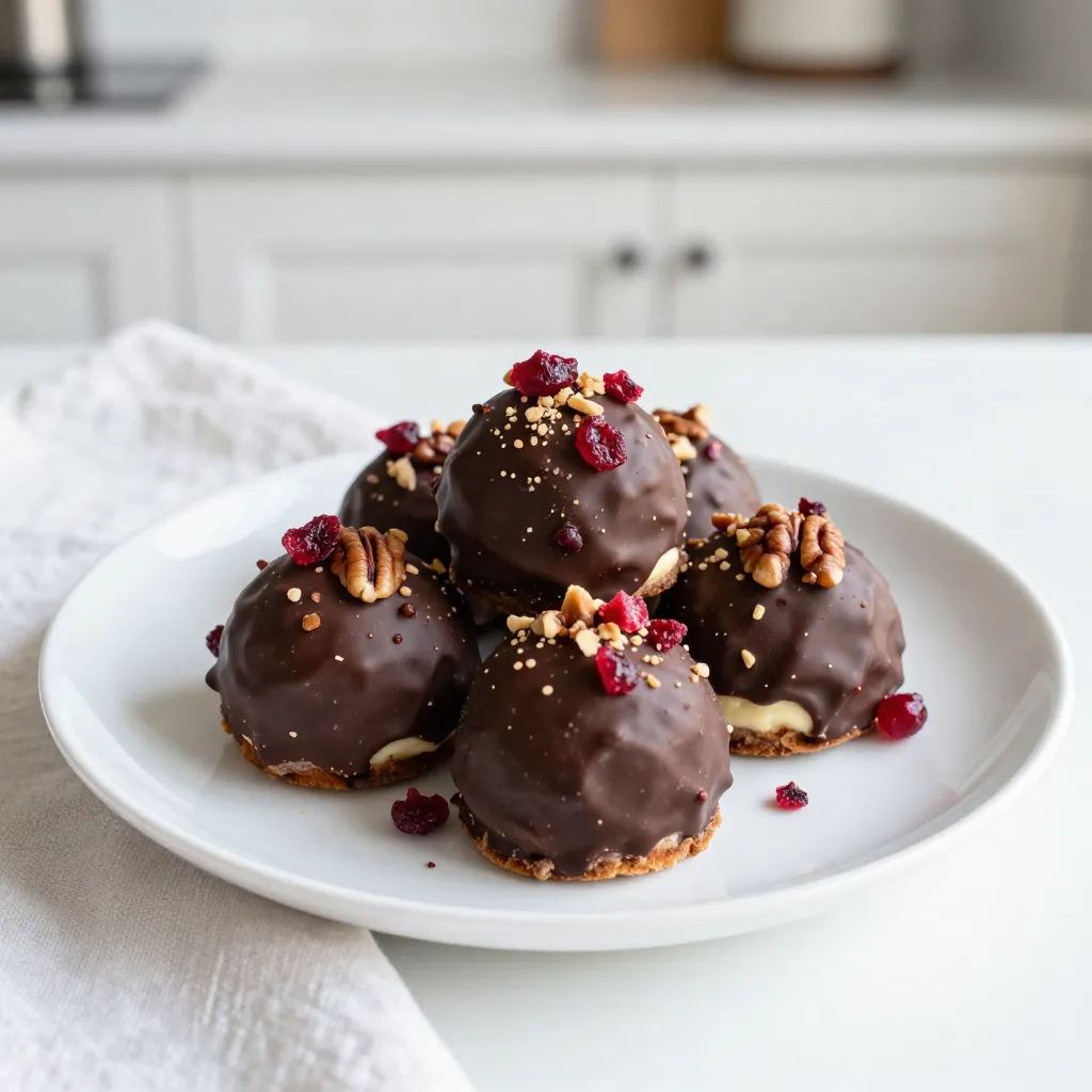 Cranberry Cheesecake Truffles Delightful No-Bake Treat