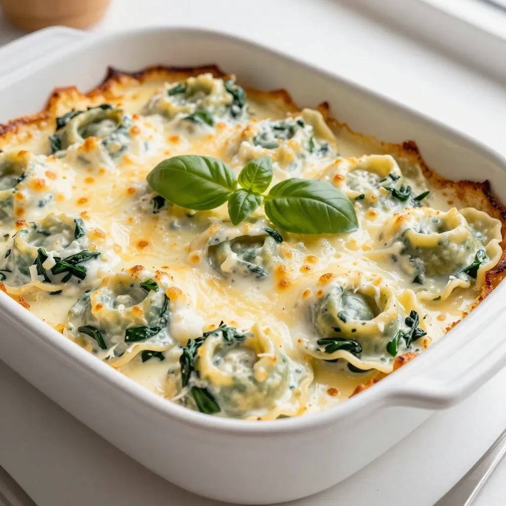 Creamy Spinach Tortellini Bake Simple and Satisfying Meal