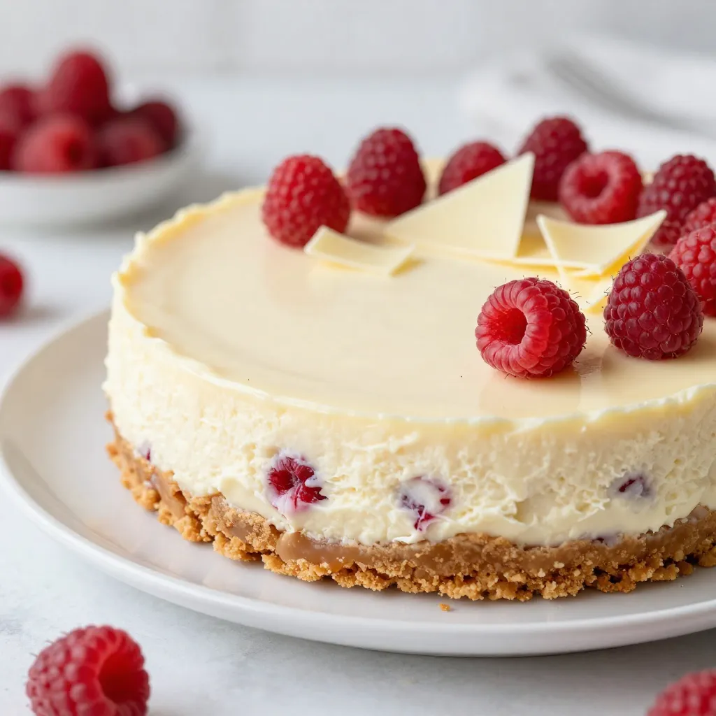 Raspberry White Chocolate Cheesecake Divine Delight