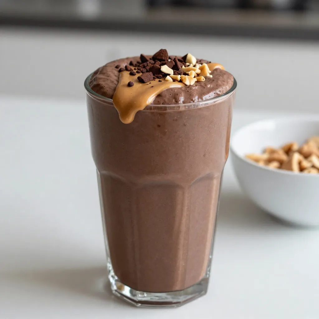 Chocolate Peanut Butter Protein Smoothie Recipe Delight