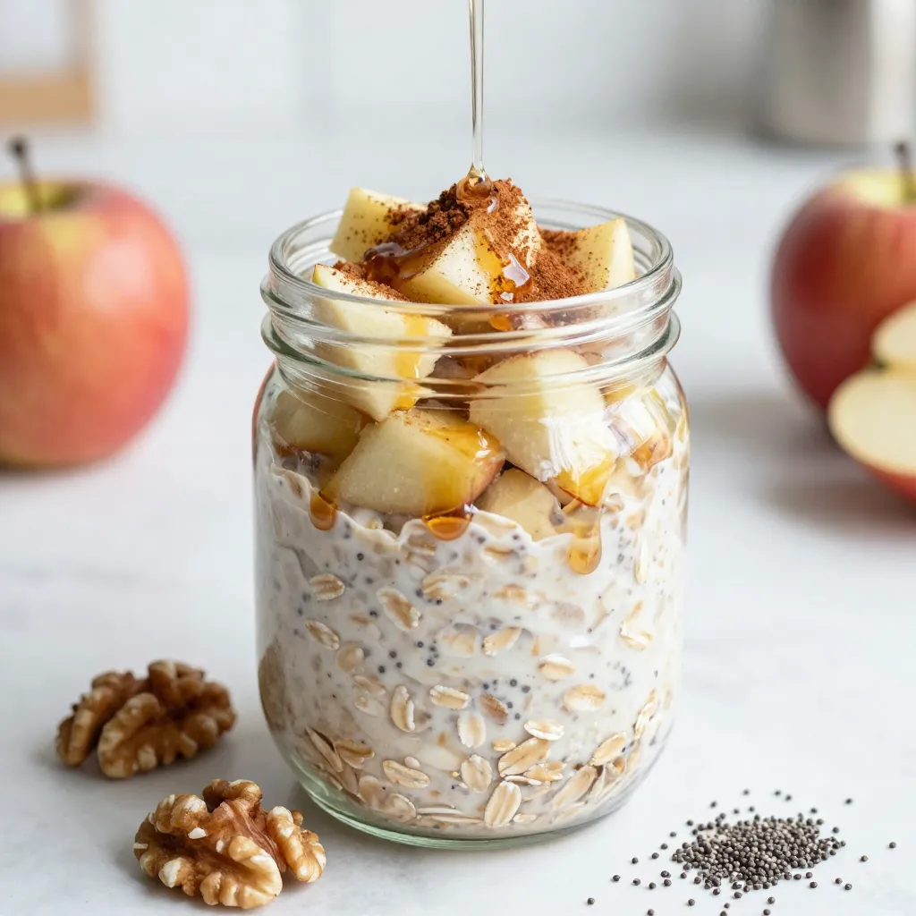Apple Pie Overnight Oats Tasty and Healthy Breakfast