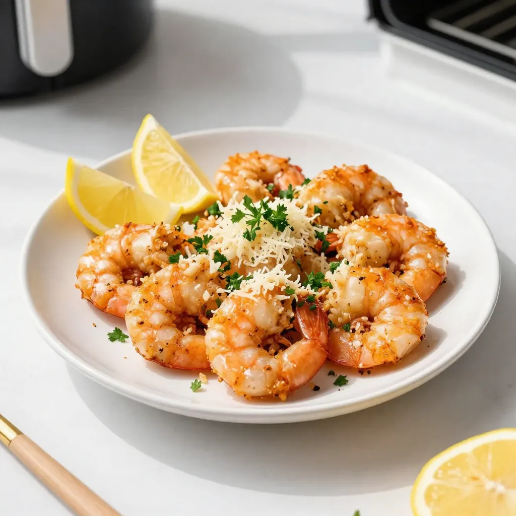 Air Fryer Garlic Parmesan Shrimp Tasty and Simple Dish
