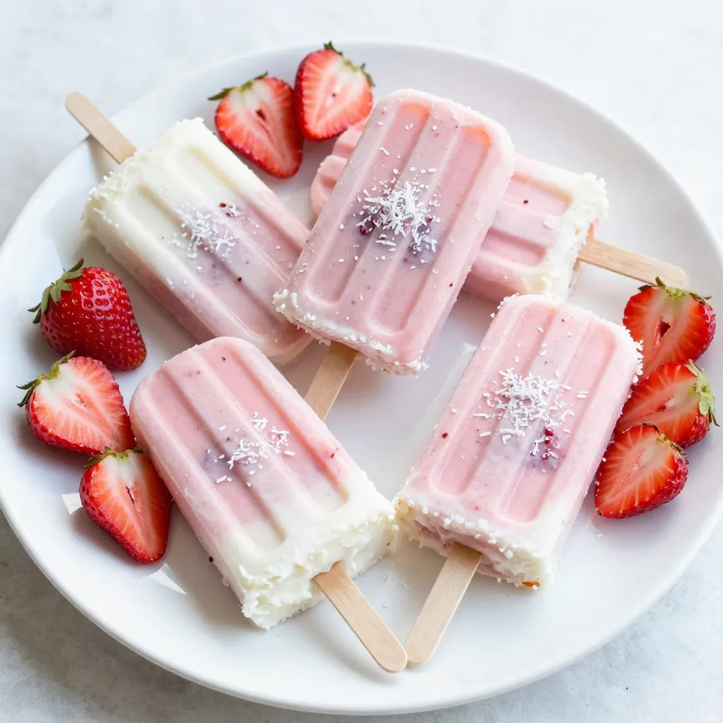 Strawberry Coconut Popsicles Refreshing Summer Treat