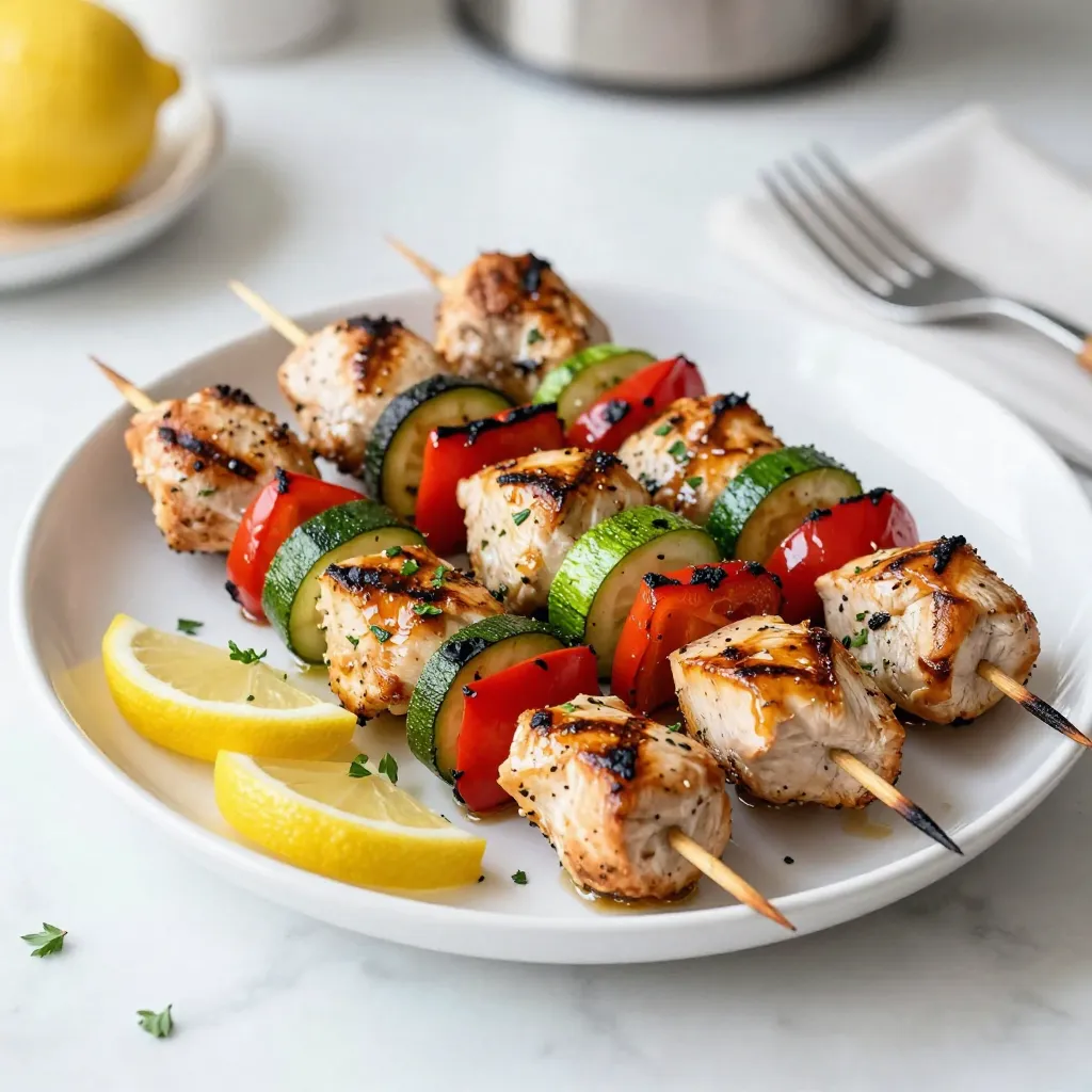 Lemon Herb Grilled Chicken Kabobs Flavorful Recipe
