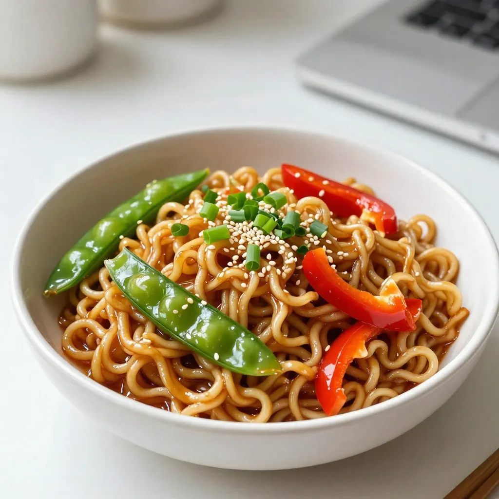 Honey Garlic Ramen Noodles Tasty and Simple Dish