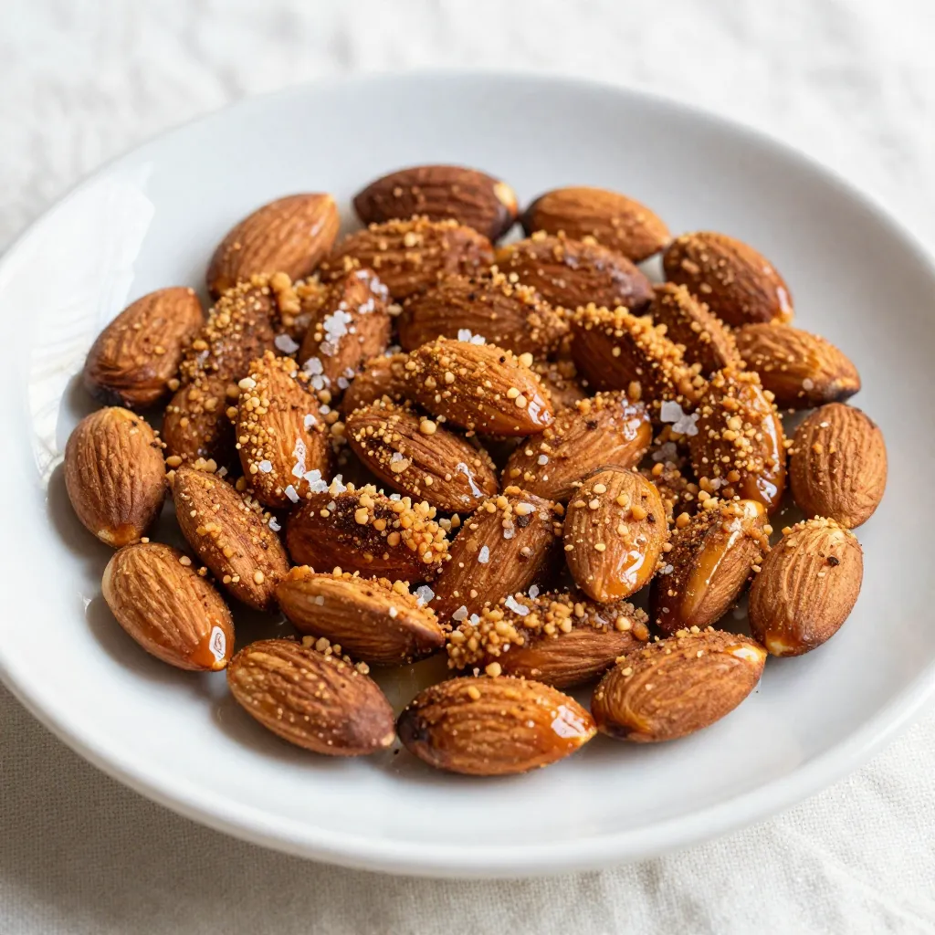 Cinnamon Honey Roasted Almonds Sweet and Crunchy Snack