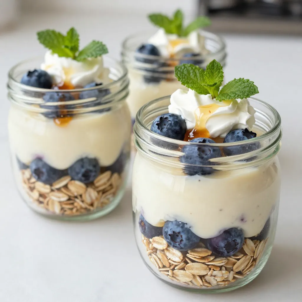 Blueberry Cheesecake Overnight Oats Easy Recipe