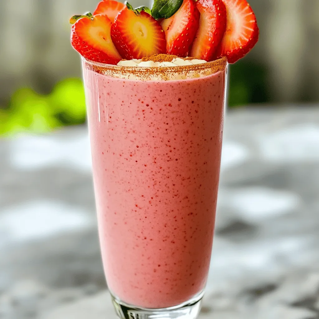 Strawberry Cheesecake Protein Smoothie Delightful Blend