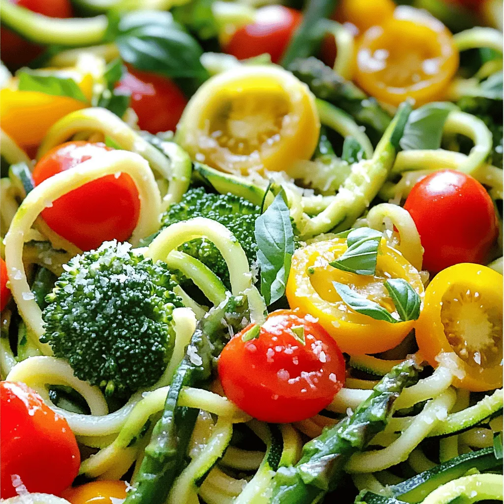 Zucchini Noodle Primavera Flavorful and Fresh Dish