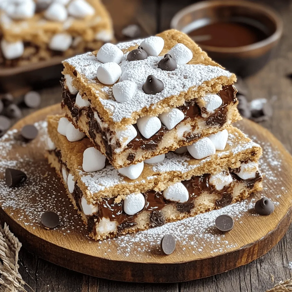 S&#8217;mores Chocolate Chip Cookie Bars Tasty and Fun Treat