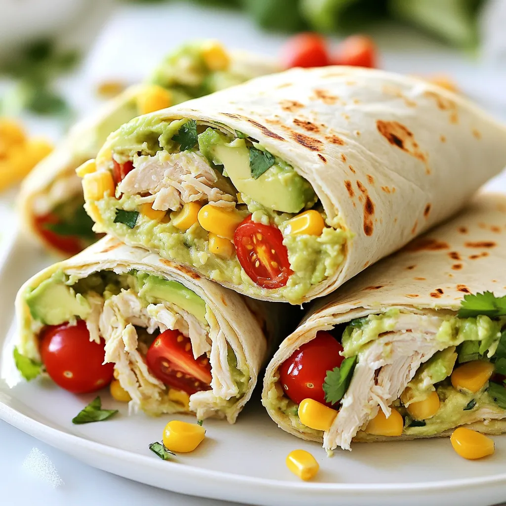 Avocado Ranch Chicken Wraps Easy and Tasty Meal