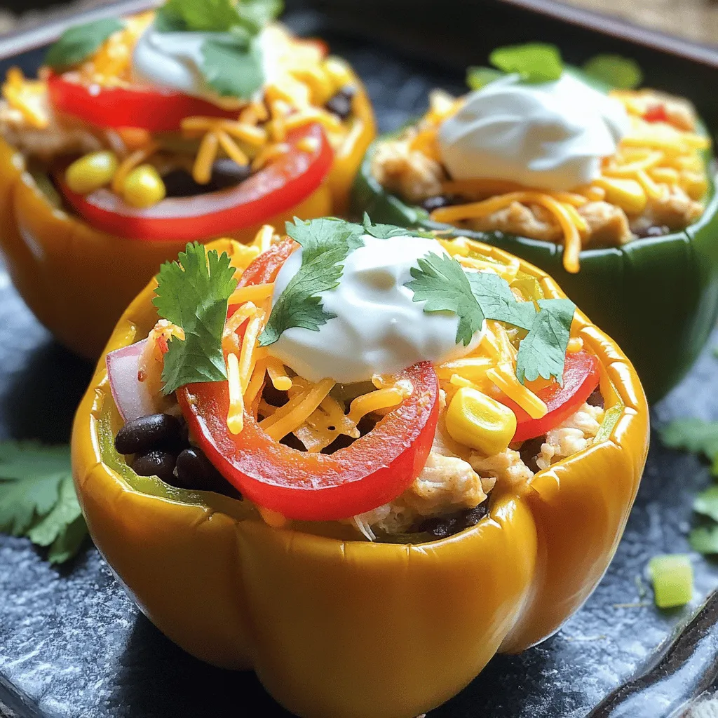 Chicken Fajita Stuffed Peppers Tasty Dinner Option