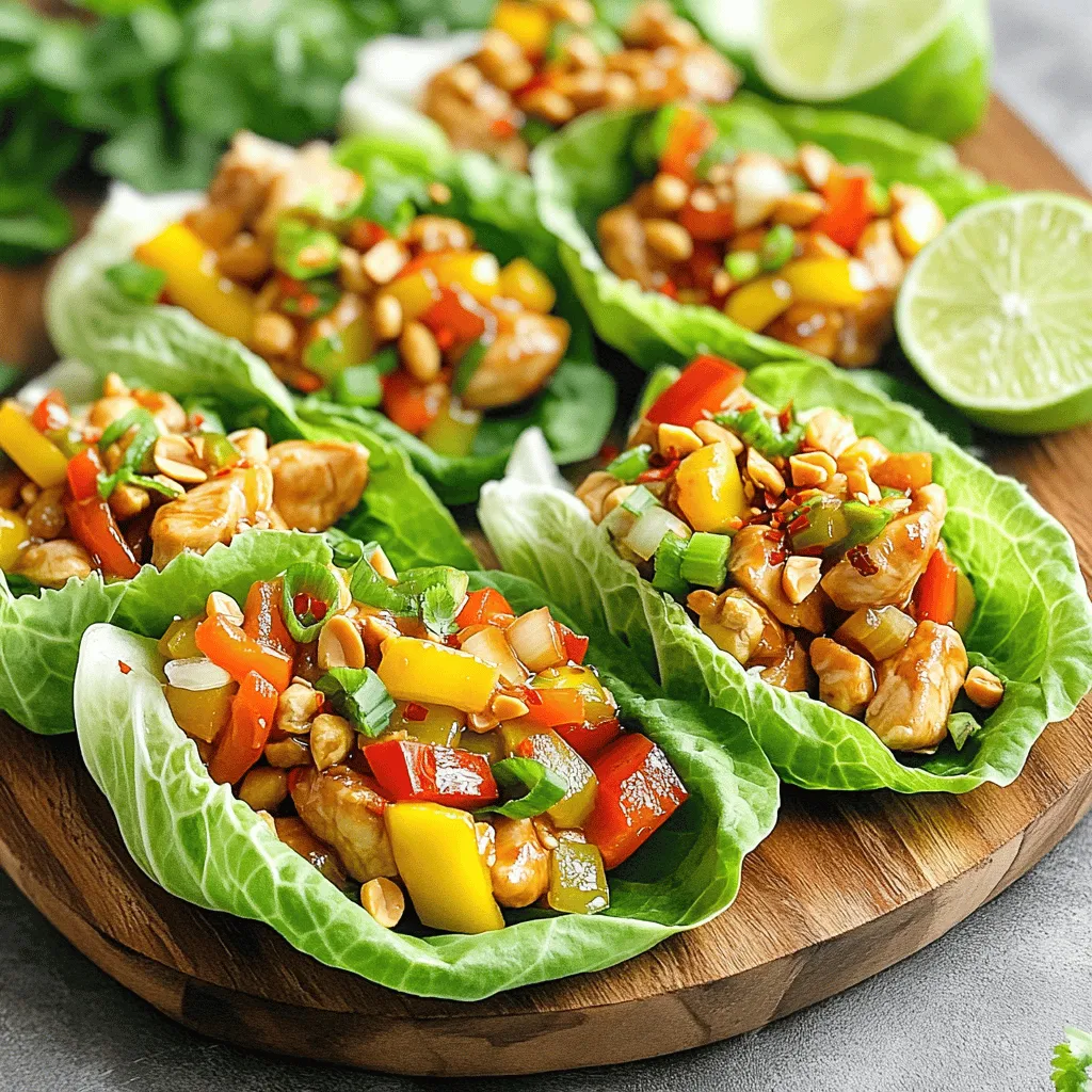 Kung Pao Chicken Lettuce Wraps Flavorful and Fresh Meal
