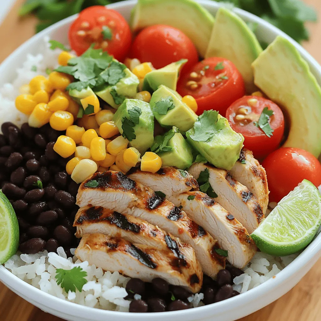Cilantro Lime Chicken Burrito Bowls Fresh and Flavorful