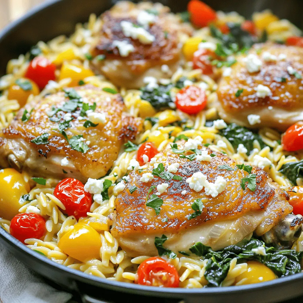 One-Pan Greek Lemon Chicken Orzo Flavorful Feast