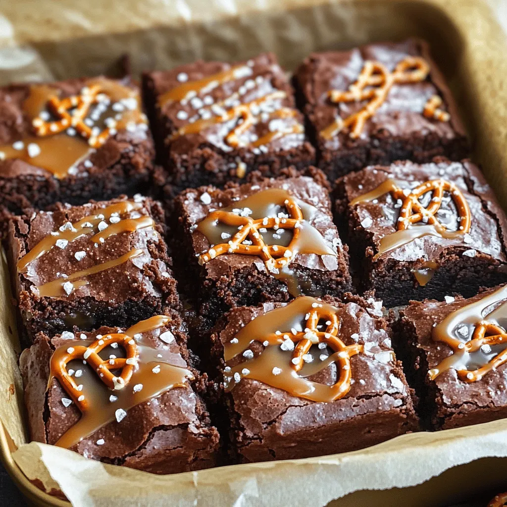 Salted Caramel Pretzel Brownies Rich and Decadent Treat