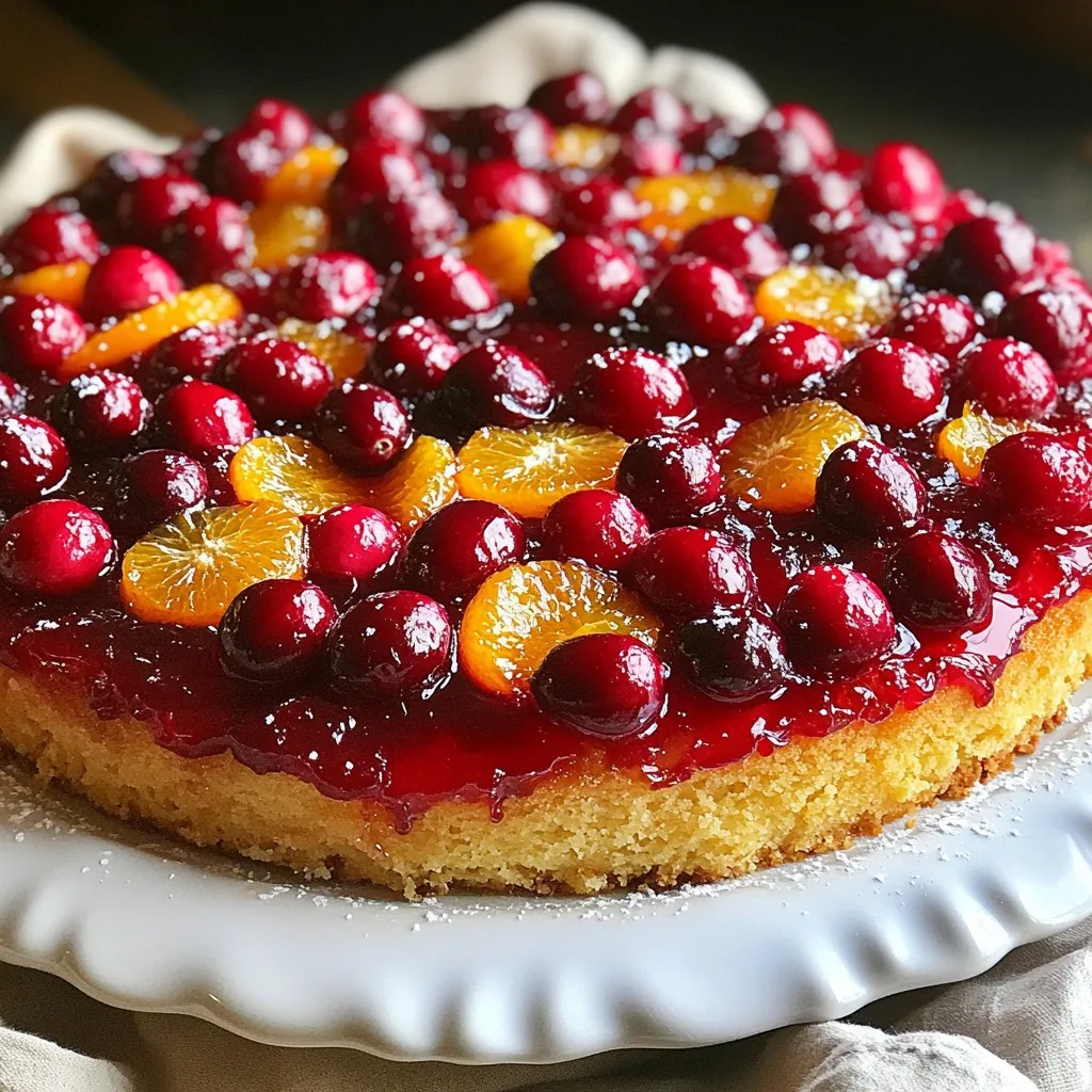Cranberry Orange Upside-Down Cake Delightful Recipe