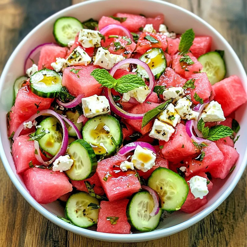 Watermelon Feta Salad Fresh and Flavorful Delight