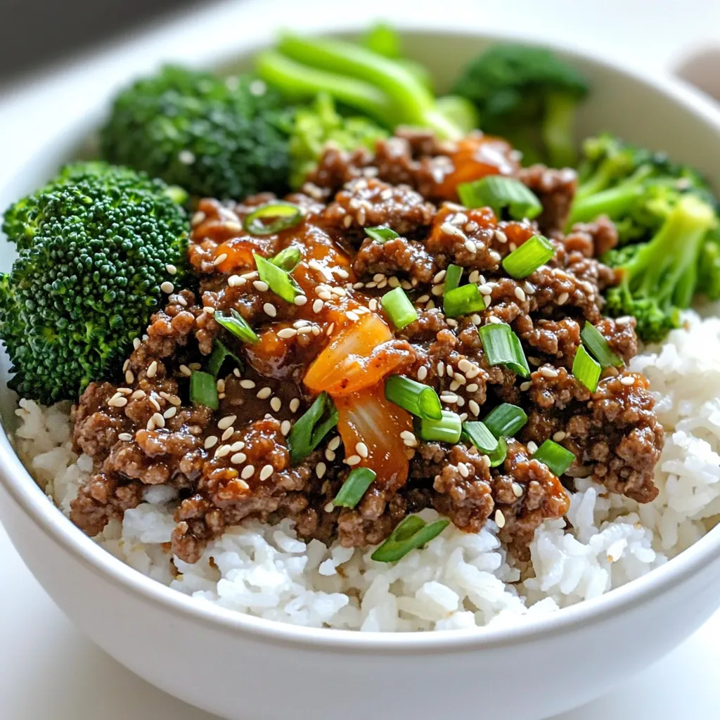 Spicy Korean Beef Bowls Delicious and Quick Meal