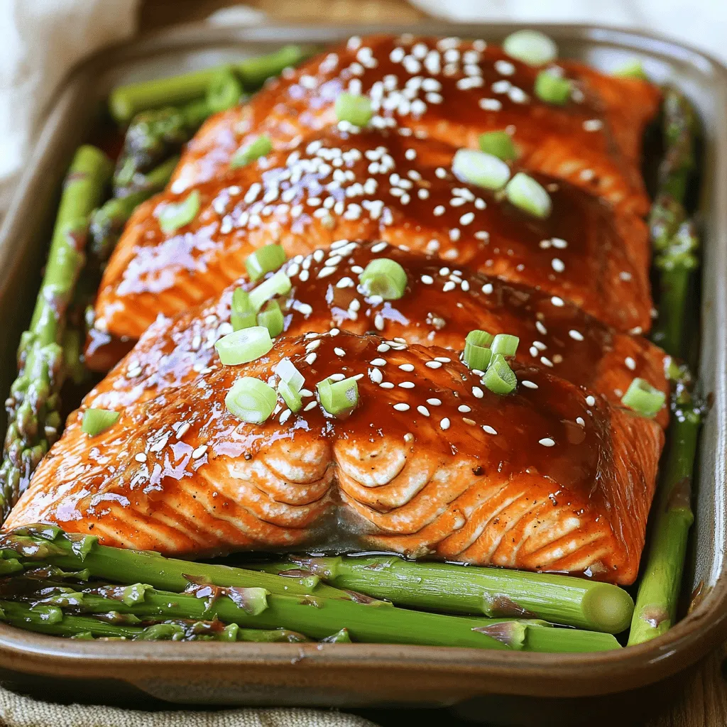 Teriyaki Salmon with Asparagus Tasty and Simple Recipe