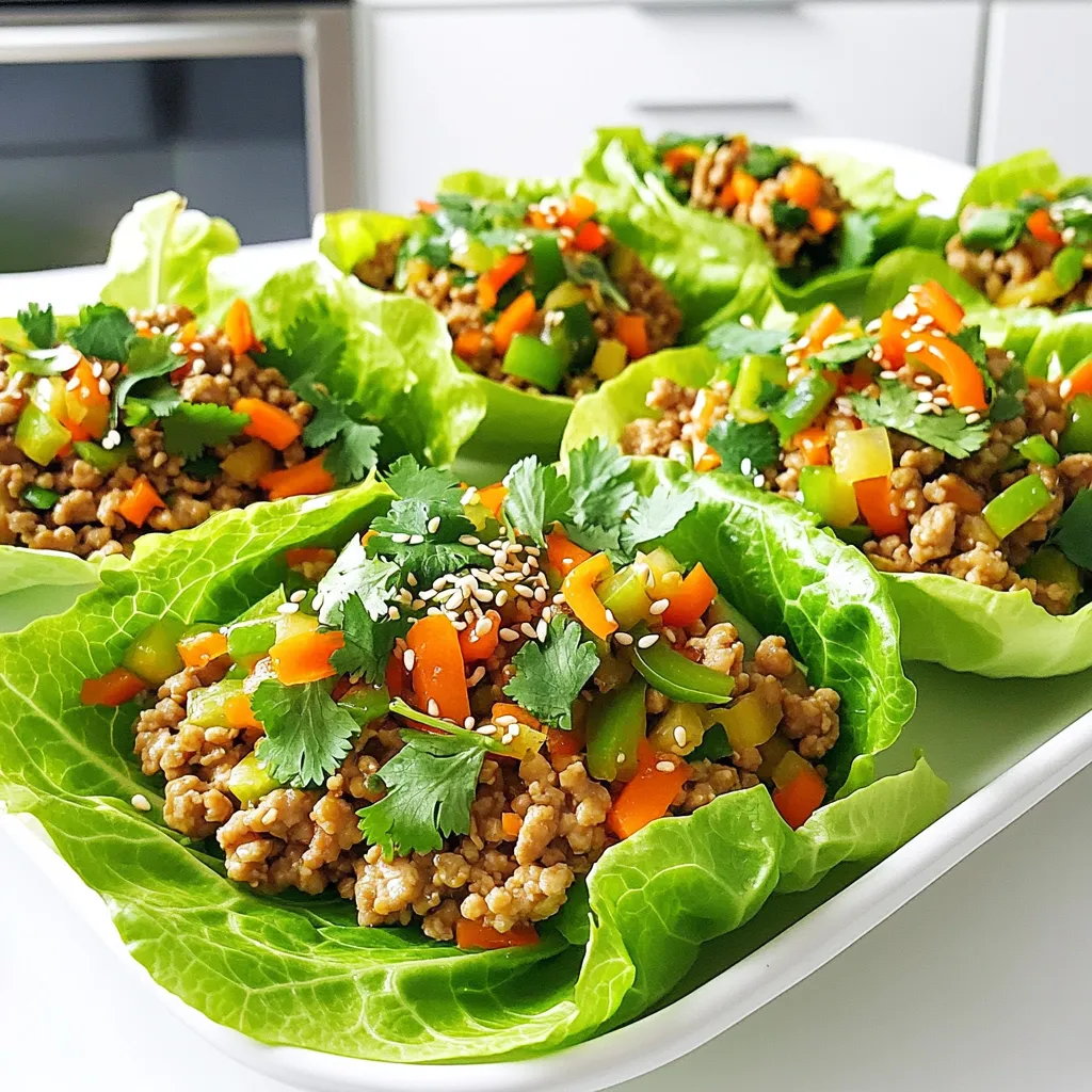 Sesame Ginger Chicken Lettuce Wraps Flavorful Delight