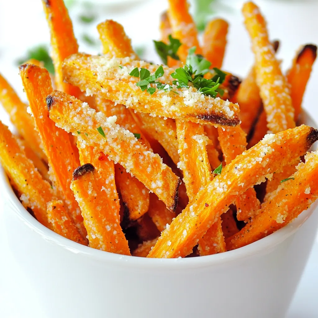 Garlic Parmesan Carrot Fries Air Fryer Delight