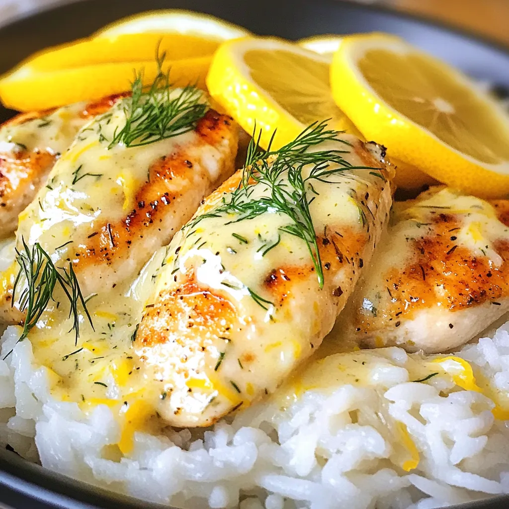 Creamy Lemon Dill Chicken Tasty and Simple Recipe