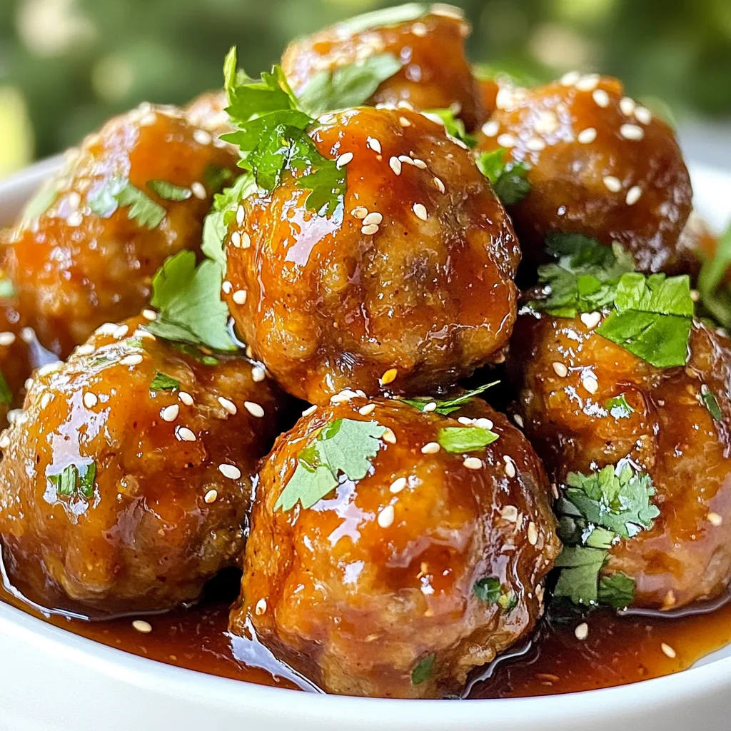 Savory Sweet Chili Glazed Meatballs Easy Dinner Idea