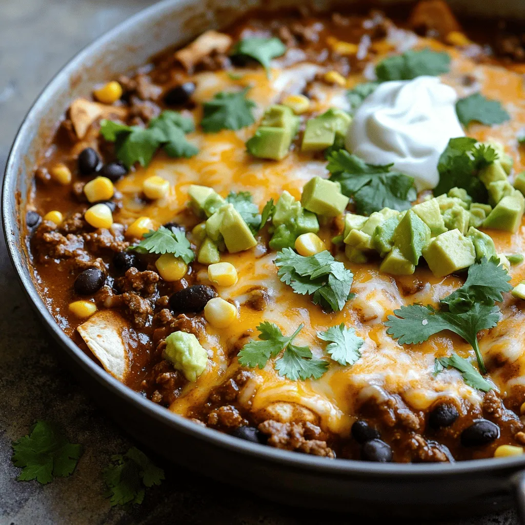 Cheesy Beef Enchilada Skillet Quick and Flavorful Meal