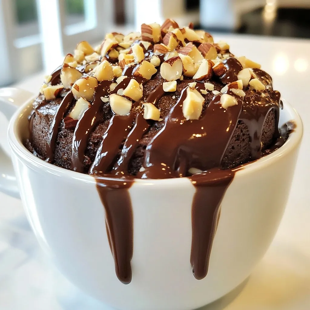 Chocolate Hazelnut Mug Cake Quick and Easy Recipe
