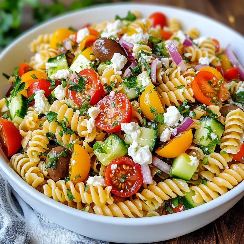 Greek Pasta Salad Delightful and Fresh Recipe Tips