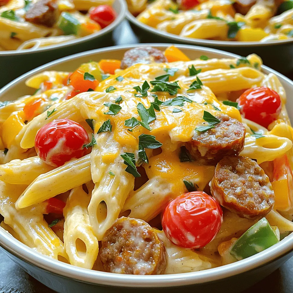 One-Pot Creamy Cajun Sausage Pasta Flavorful Delight