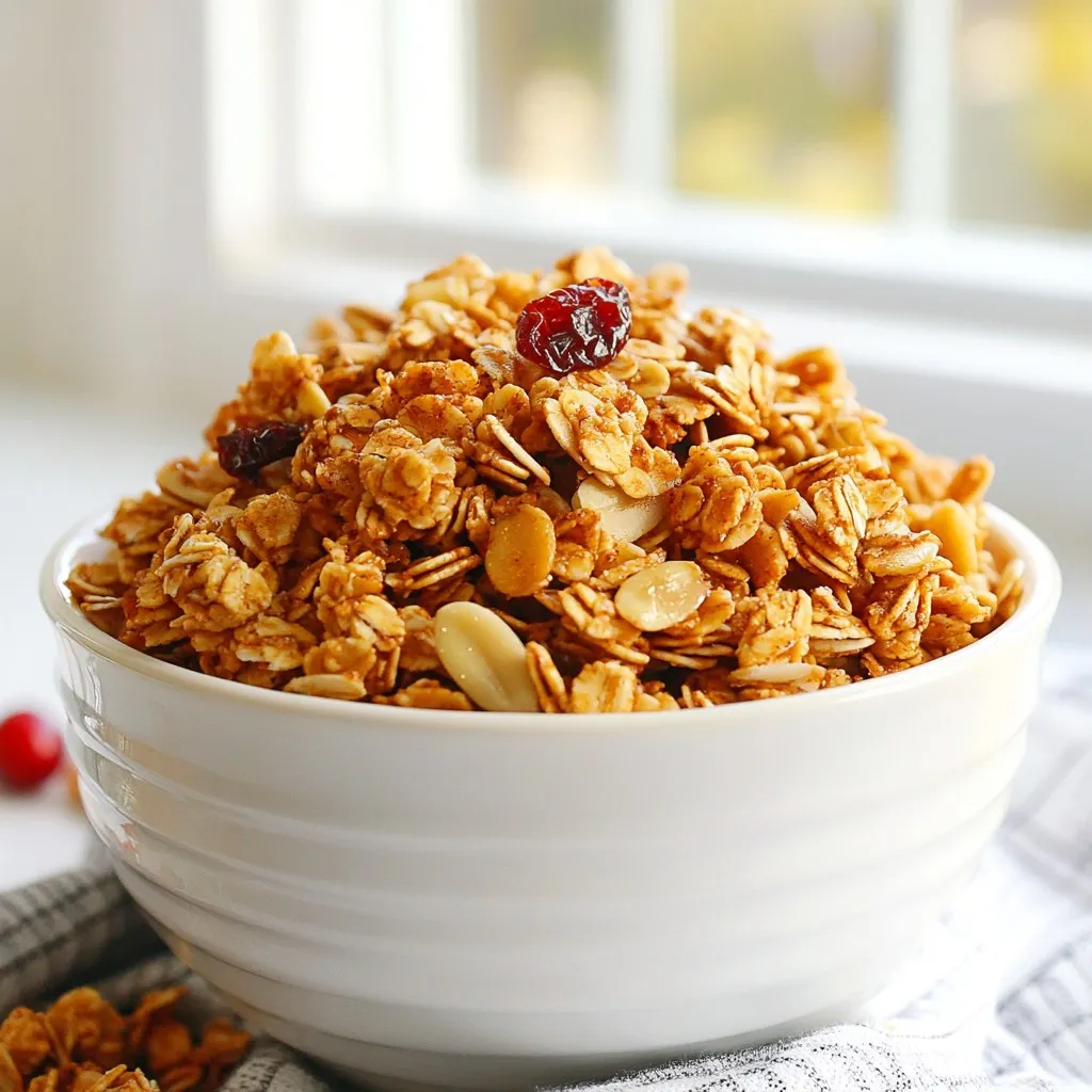 Vanilla Almond Granola Crunchy and Flavorful Recipe