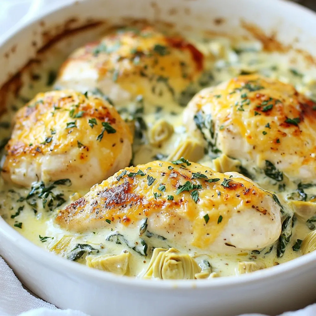 Spinach Artichoke Chicken Bake Delightful and Easy Dish