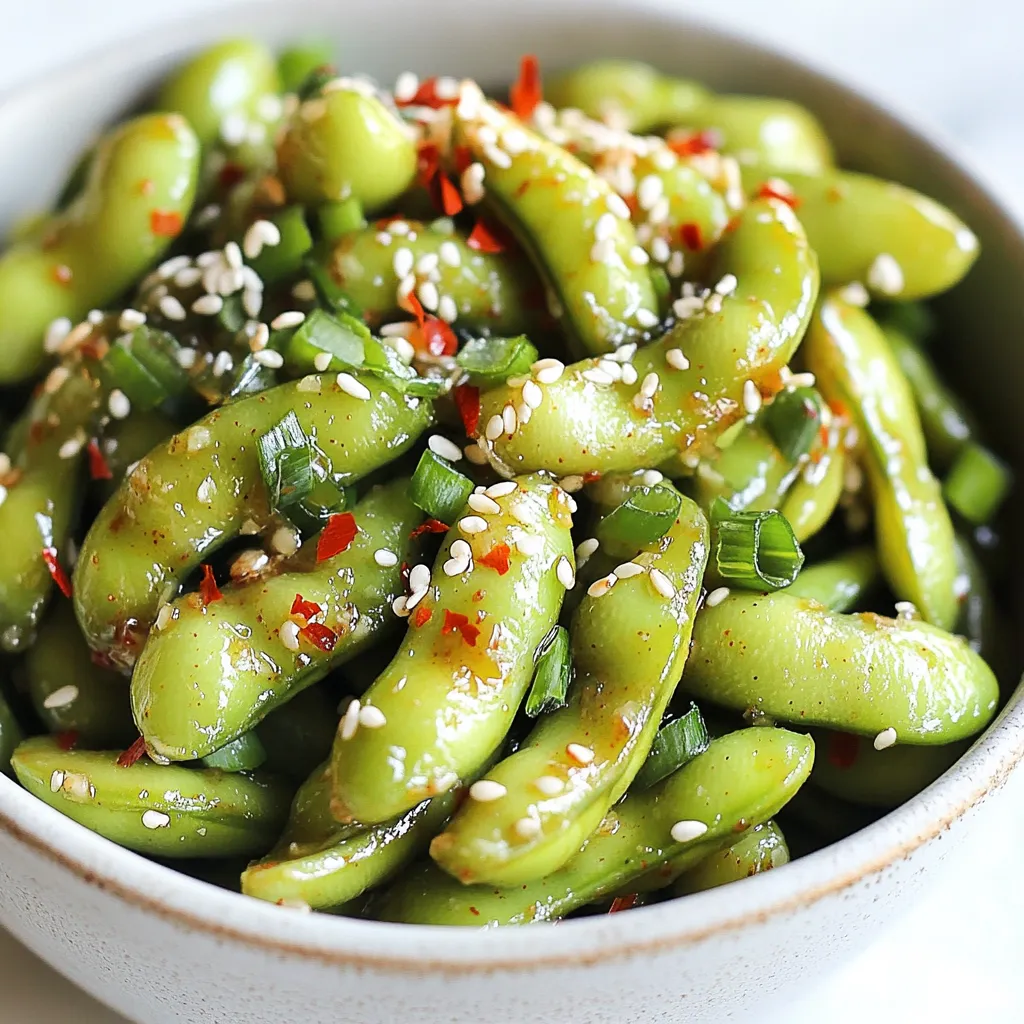 Spicy Garlic Edamame Flavorful and Easy Recipe