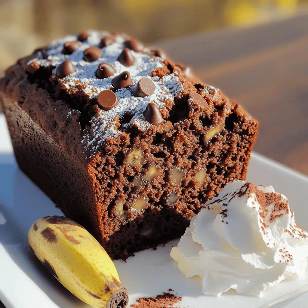 Delicious Double Chocolate Banana Bread Easy Recipe