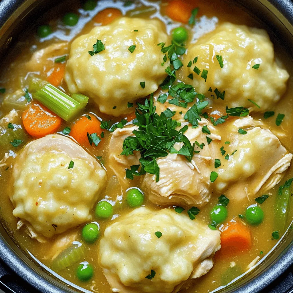 Instant Pot Chicken and Dumplings Comfort Bowl